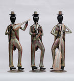 Modern musician Men Human Figurine, Set of 3 table decor