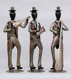 Modern musician Men Human Figurine, Set of 3 table decor