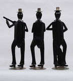Modern musician Men Human Figurine, Set of 3 table decor