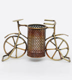 Cycle Pen Holder In Copper table decor