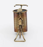 Cycle Pen Holder In Copper table decor