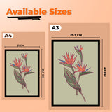 Coral Splash Fine Wall Art Framed Painting/Poster for Home and Office Décor
