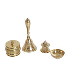 Steel & Brasss Ganesh Thali