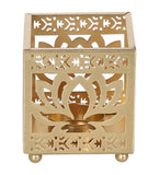 Lotus Etching Tealight Holder Set of 4