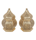 Hanging Hut Lantern Tealight Holder Set of 2