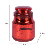Red Glass With Jar Set of 4