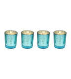 Three Layer Lotus With 4 Green Glass Votive