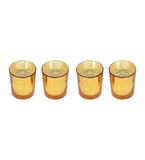 Three Layer Lotus With 4 Gold Glass Votive