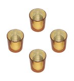 Three Layer Lotus With 4 Gold Glass Votive