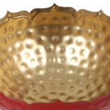 Red Taj Urli Bowl with Detachacble Tealight Holder Set of 6
