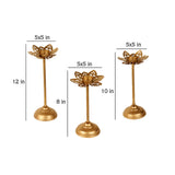 Small Cut Detachable Tealight Holder Set of 3