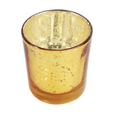 Gold Glass Votive Set of 4