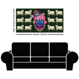 Auspicious Shrinath ji Face Cow Religious Wall Painting