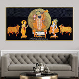 Divine Shrinathji Pichwai Art Canvas wall Painting
