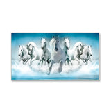 Seven Running Horses Canvas Wall Painting