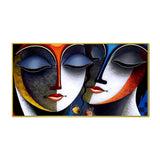 Divine Radha Krishna Romantic Canvas Wall Painting