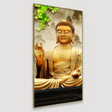 Blessing Buddha Spiritual Vertical Wall Painting