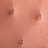 Royal Pink Tufted Velvet Lounge Chair