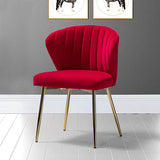Red Velvet Tufted Luxury Lounge Chair