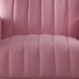 Dense Foam Luxurious Pink Lounge Chair