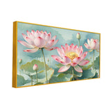 Pink Lotus Painting for Vastu Lotus Painting for Wall Decoration