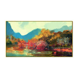 Beautiful Autumn Forest Abstract Multicolor Canvas Wall Painting