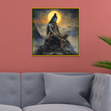 Meditating Lord Shiva Spiritual Canvas Wall Painting