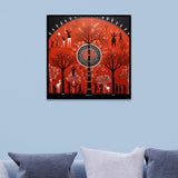 Traditional Indian Gond Art Canvas Wall Painting for Home Décor