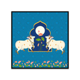 Traditional Indian Folk Art Digital Printed Canvas Wall Painting