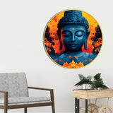 Elegant Round Gautam Buddha Painting