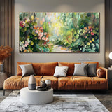 Large Abstract Canvas 3D Textured Landscape Painting Abstract Wall Art Modern Bedroom Wall Art Custom Boho Wall Art
