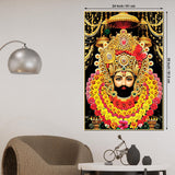 Khatu Shyam Ji Canvas Painting Indian Religious Wall Art