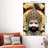 Khatu Shyam Ji Devotional Canvas Wall Painting Pooja Room Home Decor