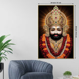 Khatu Shyam Ji Sacred Devotional Canvas Wall Painting Spiritual Home Decor