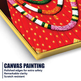 Khatu Shyam Ji Traditional Canvas Painting Mandir Wall Decor