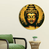 Luxury Gautam Buddha Round Wall Painting