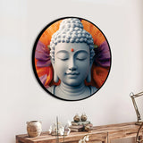 Premium Gautam Buddha Round Luxury Wall Painting