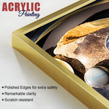 Premium Marble Stone Textural Art Acrylic Floating Wall Painting Set of 2