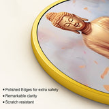 Gautam Buddha Round Wall Art Painting for Home Décor