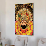 Sacred Khatu Shyam Ji Canvas Wall Painting Hindu Religious Painting