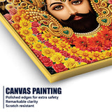 Sacred Khatu Shyam Ji Canvas Wall Painting Hindu Religious Painting