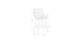 Grey Hart Bar Stool
