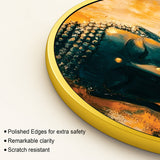 Stylish Gautam Buddha Spiritual Round Wall Painting for Home & Office