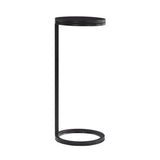 Ring Base Black Marble Designer Side Table