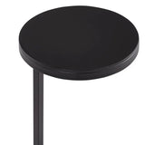 Ring Base Black Marble Designer Side Table