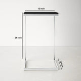 Square Black Marble Modern Designer Side Table