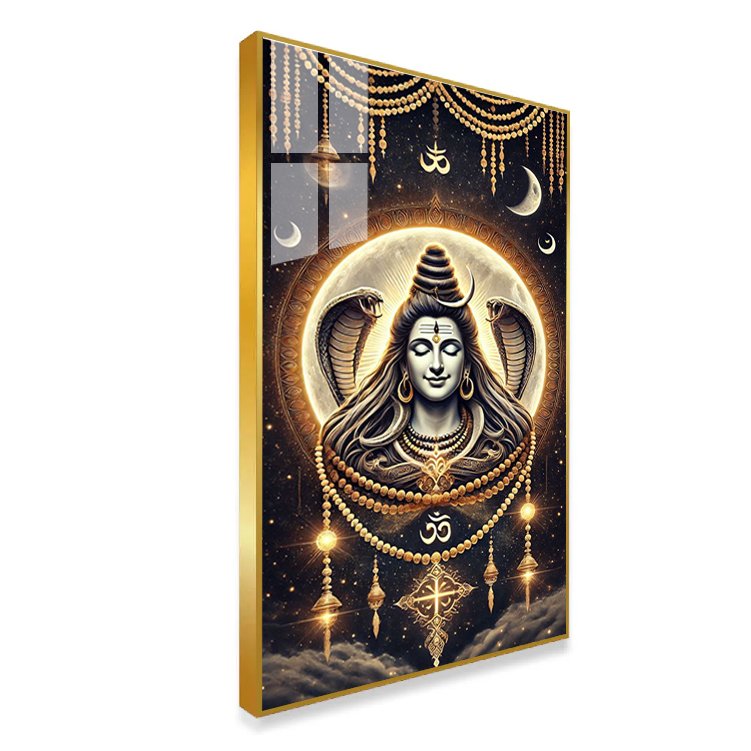Lord Shiva in Meditation – Stunning Acrylic Wall Art for Bedroom and Pooja Room