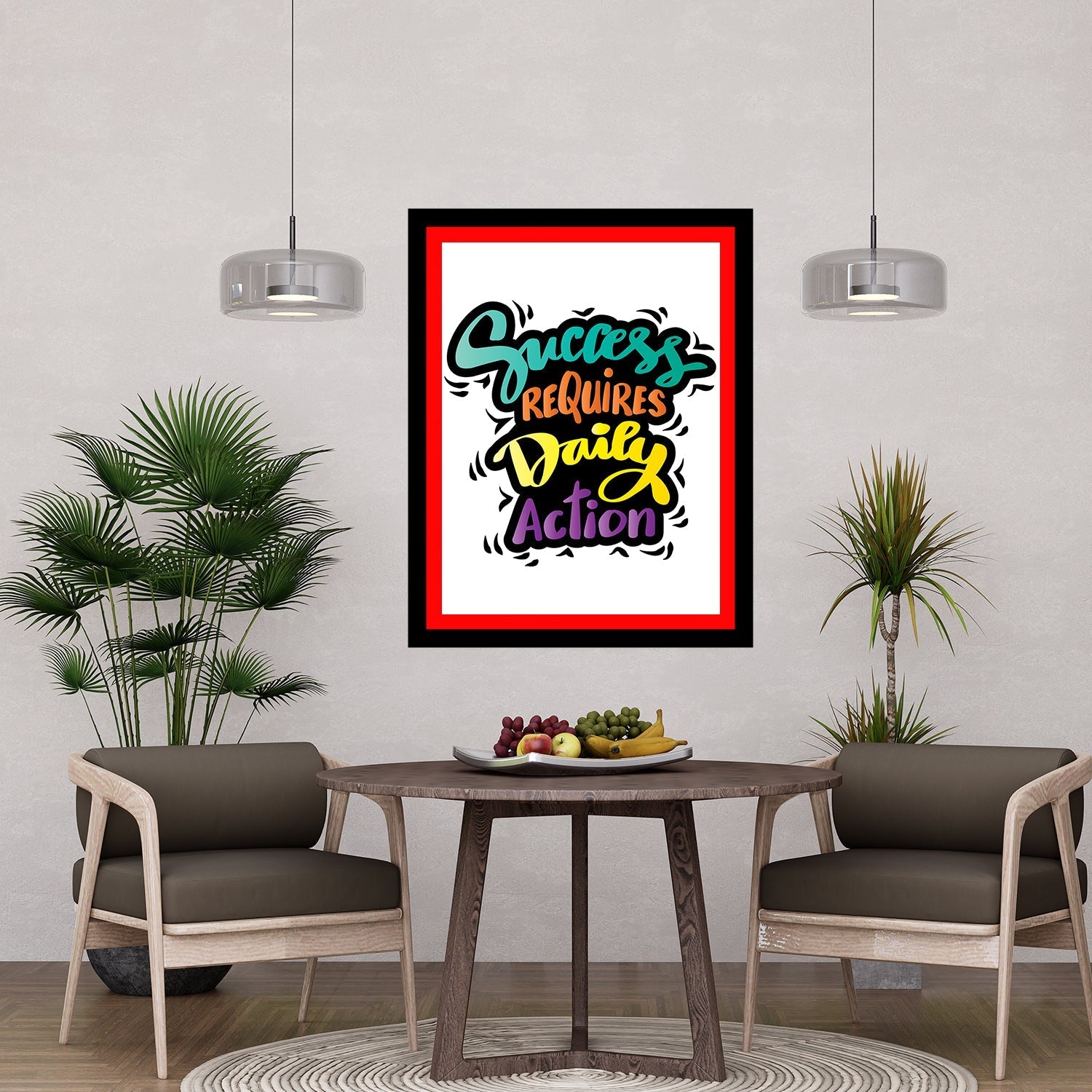 Success Requires Daily Action Premium Motivational Quotes Photo Frame