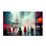 The Red Show Split Wall Art Set of 5