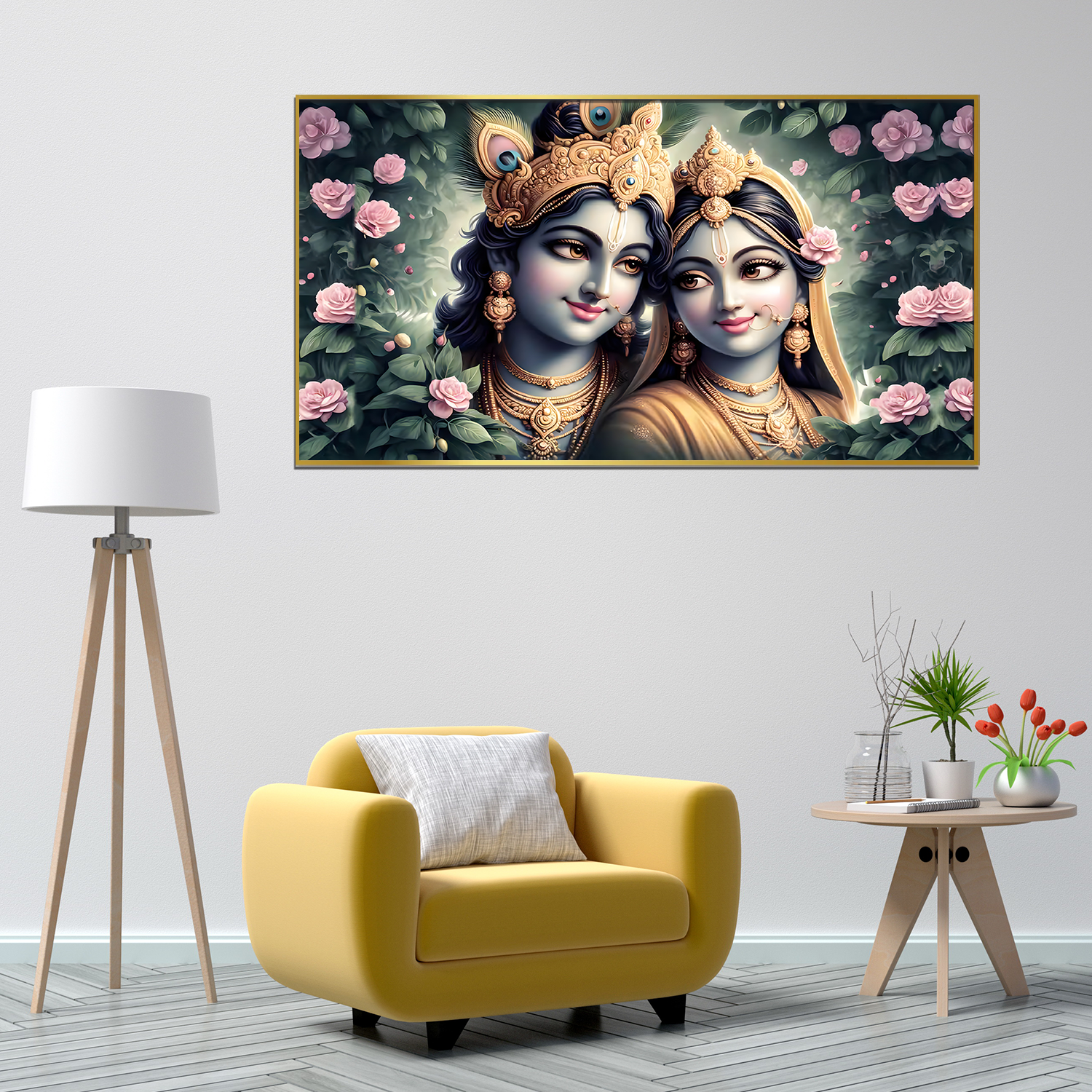 Shree Krishna Radha Wall Paintings